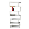 WestWood Modern Book Shelves | 6 Tier S Shape Bookshelf Case Storage - PB01