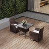 Outdoor Rattan Garden Table Chairs Patio Furniture Bistro Set Dining Table Party