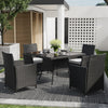 Outdoor Rattan Garden Table Chairs Patio Furniture Bistro Set Dining Table Party