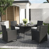 Outdoor Rattan Garden Table Chairs Patio Furniture Bistro Set Dining Table Party