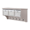 Wooden Coat Rack Wall Mount Storage Hanging Shelf TETBURY Hallway Furniture