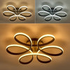 Modern Lamp Ring LED Ceiling Light Floral Petal Chandelier Light Home 58/74CM UK