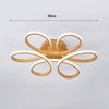 Modern Lamp Ring LED Ceiling Light Floral Petal Chandelier Light Home 58/74CM UK