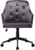 EMILE VELVET SWIVEL DESK STUDY HOME OFFICE COMPUTER CHAIR LIVINGROOM ARMCHAIR