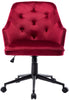 EMILE VELVET SWIVEL DESK STUDY HOME OFFICE COMPUTER CHAIR LIVINGROOM ARMCHAIR