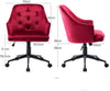 EMILE VELVET SWIVEL DESK STUDY HOME OFFICE COMPUTER CHAIR LIVINGROOM ARMCHAIR