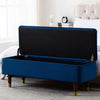 KATRINA VELVET STORAGE OTTOMAN FOOTSTOOL BEDROOM LIVING ROOM BENCH SEATING