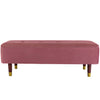 KATRINA VELVET STORAGE OTTOMAN FOOTSTOOL BEDROOM LIVING ROOM BENCH SEATING