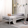 THEO KIDS WOODEN HOUSE TREEHOUSE SINGLE BED FRAME - WHITE/GREY - TRUNDLE OPTION