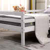THEO KIDS WOODEN HOUSE TREEHOUSE SINGLE BED FRAME - WHITE/GREY - TRUNDLE OPTION