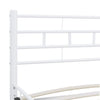 Bed Frame Metal 120x200 cm to 200x200cm in Black & White