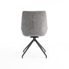 EVA MODERN VELVET DINING CHAIR PADDED SEAT SWIVEL METAL LEG KITCHEN SET OF 4