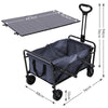 Outdoor Camping Trolley Wheelbarrow Folding Pull Along Wagon Truck Beach Fishing