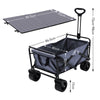 Outdoor Camping Trolley Wheelbarrow Folding Pull Along Wagon Truck Beach Fishing