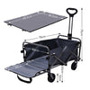 Outdoor Camping Trolley Wheelbarrow Folding Pull Along Wagon Truck Beach Fishing