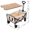 Outdoor Camping Trolley Wheelbarrow Folding Pull Along Wagon Truck Beach Fishing