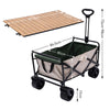 Outdoor Camping Trolley Wheelbarrow Folding Pull Along Wagon Truck Beach Fishing