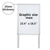 A1 A2 ALUMINIUM PAVEMENT POSTER SIGN A-BOARD SNAP FRAME SHOP DISPLAY STAND UK