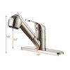 Modern Kitchen Sink Mixer Taps Swivel Spout Tap Chrome Faucet UK