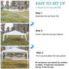 3x3M Outdoor Canopy Wedding Party Tent Heavy Duty Gazebo Tent Garden Pavilion UK