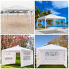 3x3M Heavy Duty Gazebo Marquee Canopy Waterproof Garden Patio Party Tent w/Sides