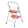 2/3 Step Ladders Portable Compact Folding Metal Ladder Stool Heavy Duty Steel