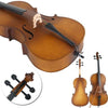 New 4/4 Size Professional Acoustic Cello Full Set w/ Bag+ Bow+ Rosin+ Bridge