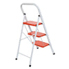 2/3 Step Ladders Portable Compact Folding Metal Ladder Stool Heavy Duty Steel