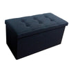 Foldable Cuboid Storage Ottoman Footrest Bench Box Seat Footstool Multiple Color