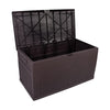 Large Indoor Outdoor Storage Box Bench 450L Waterproof Lockable Lid Garden Shed