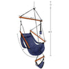 Hammock Chair Patio Porch Yard Tree Hanging Air Swing Seat Rope Chair Outdoor UK