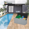 Outdoor Garden Storage Plastic Box Chest Tools Cushions Toys Lockable Seat 290L