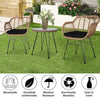 3Pcs /4 Pieces Bistro Set Rattan Garden Patio Table Chair Seating Furniture Sets