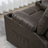 PU Leather Manual Recliner Chair, Recliner Armchair for Living Room