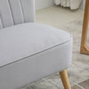 Modern Double Seat Sofa w/ Wood Frame Foam Padding High Back Comfortable