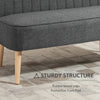 Modern Double Seat Sofa w/ Wood Frame Foam Padding High Back Comfortable