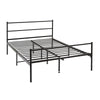 3FT Single 4FT6 Double Metal Bed Frame Black White Kid Adult Bedroom Furniture