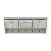 Wooden Coat Rack Wall Mount Storage Hanging Shelf TETBURY Hallway Furniture