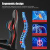 Gaming Chair For Adults Kids Racing Computer Office Swivel Adjustable Foot Rest
