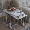 Nest of Tables High Gloss Set of 3 Nesting Coffee Side End Table Furniture