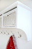 Wooden Coat Rack Wall Mount Storage Hanging Shelf TETBURY Hallway Furniture