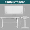 Electric Standing Desk Frame Height Adjustable Low Noise Motor White/Black