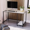 Industrial Computer Desk PC Laptop Table 2 Shelf Home Office Study Workstation
