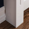 Radiator Cover White Modern Horizontal MDF Wood Grill Cabinet Shelf