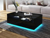 Modern Coffee Gloss Coffee Table NEW RGB LED Design Living Room
