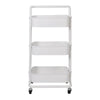 3 Tier Slim Kitchen Storage Trolley Cart Rack Tray Shelf Rolling Wheel W/ Handle