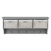 Wooden Coat Rack Wall Mount Storage Hanging Shelf TETBURY Hallway Furniture