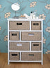 Storage Unit Wicker Basket Bathroom Hallway Chest of Drawers Tetbury Furniture