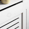 Radiator Cover White Modern Horizontal MDF Wood Grill Cabinet Shelf