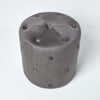 Luxury Footstool Upholstered Buttoned Velvet Pouffe 40 cm Tall